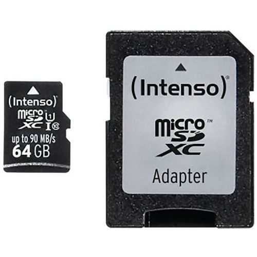 Carte MicroSDXC  64 Go UHS-I Professional Class 10 - Intenso - Image principale