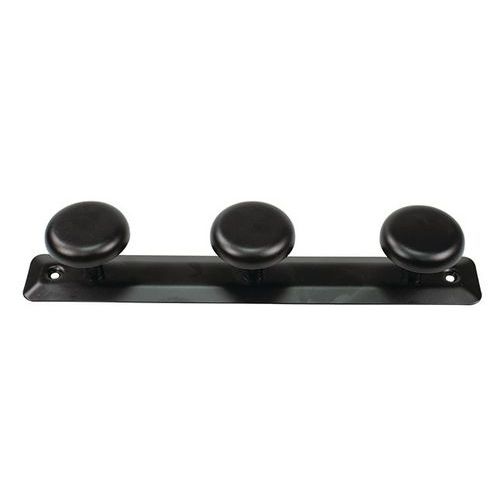 Patère 1,2 ou 3 têtes finition époxy noir - Image 3