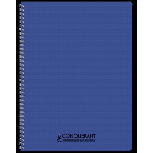 Cahier Conquérant Classique spirale A4 180 pages 90g petits carreaux 5x5mm Assorti Polypro - Image 3