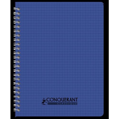 CONQUERANT Cahier Classique 17x22cm Petits Carreaux 5mm 100 Pages Reliure Intégrale Couverture Polypro Coloris - Image 4