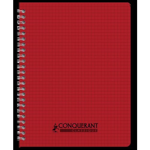 CONQUERANT Cahier Classique 17x22cm Petits Carreaux 5mm 100 Pages Reliure Intégrale Couverture Polypro Coloris - Image 5