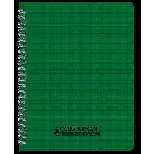 CONQUERANT Cahier Classique 17x22cm Petits Carreaux 5mm 100 Pages Reliure Intégrale Couverture Polypro Coloris - Image 3