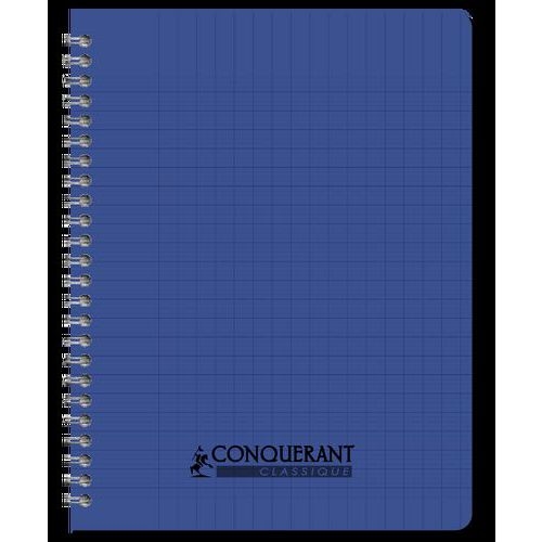 CONQUERANT Cahier Classique 17x22cm Grands Carreaux Seyès 100 Pages Reliure Intégrale Couverture Polypro Color - Image 5