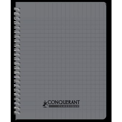 CONQUERANT Cahier Classique 17x22cm Grands Carreaux Seyès 100 Pages Reliure Intégrale Couverture Polypro Color - Image 3