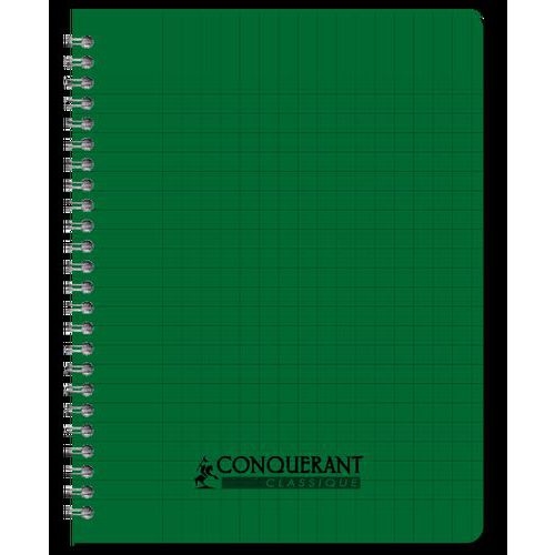 CONQUERANT Cahier Classique 17x22cm Grands Carreaux Seyès 100 Pages Reliure Intégrale Couverture Polypro Color - Image 4