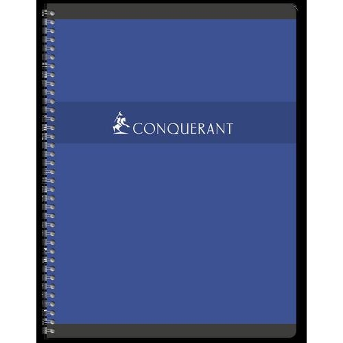 CONQUERANT Cahier 24x32cm Grands Carreaux Seyès 100 Pages Reliure Intégrale Couverture Carte Coloris Assortis - Image 2