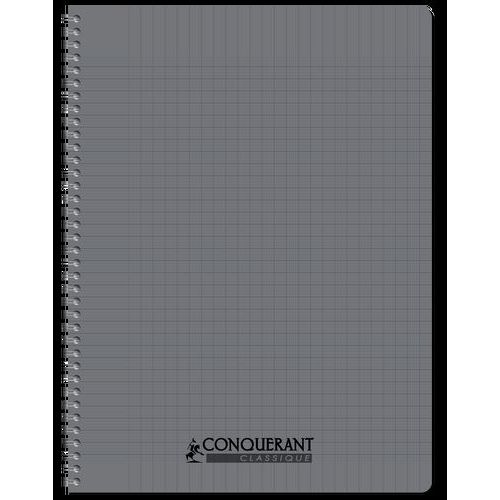 CONQUERANT Cahier Classique 24x32cm Grands Carreaux Seyès 100 Pages Reliure Intégrale Couverture Polypro Color - Image 2