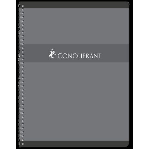 CONQUERANT Cahier 24x32cm Grands Carreaux Seyès 180 Pages Reliure Intégrale Couverture Carte Coloris Assortis - Image 4