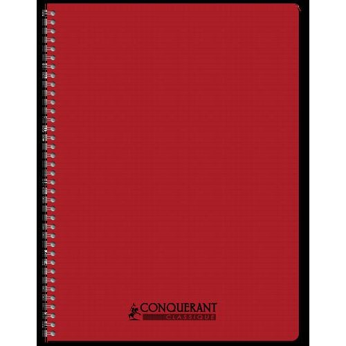 CONQUERANT Cahier Classique A4 Petits Carreaux 5mm 100 Pages Reliure Intégrale Couverture Polypro Coloris Asso - Image 2