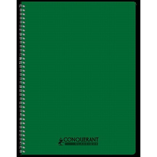 CONQUERANT Cahier Classique A4 Petits Carreaux 5mm 100 Pages Reliure Intégrale Couverture Polypro Coloris Asso - Image 3