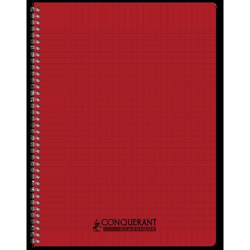 CONQUERANT Cahier Classique A4 Grands Carreaux Seyès 100 Pages Reliure Intégrale Couverture Polypro Coloris As - Image 2