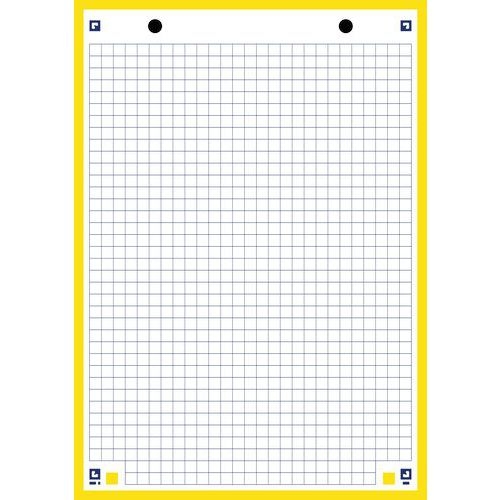 OXFORD Bloc de Fiches Bristol 2.0 A5 Petits Carreaux 5mm 30 Fiches Collées Bords Jaunes - Image 3