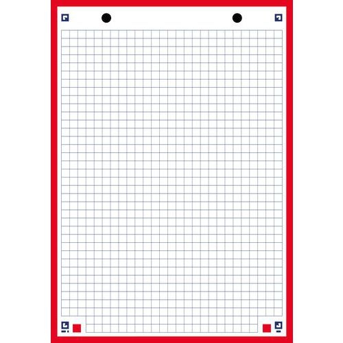 OXFORD Bloc de Fiches Bristol 2.0 A5 Petits Carreaux 5mm 30 Fiches Collées Bords Rouges - Image 4