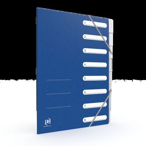 OXFORD Trieur Standard A4 8 Positions Couverture Carte Coloris Assortis - Image 4