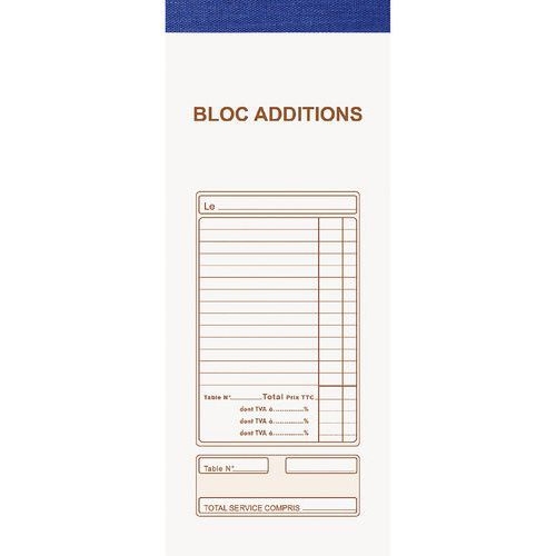 Bloc Maître d'Hôtel 50 feuillets autocopiants numérotés en tripli - Image principale