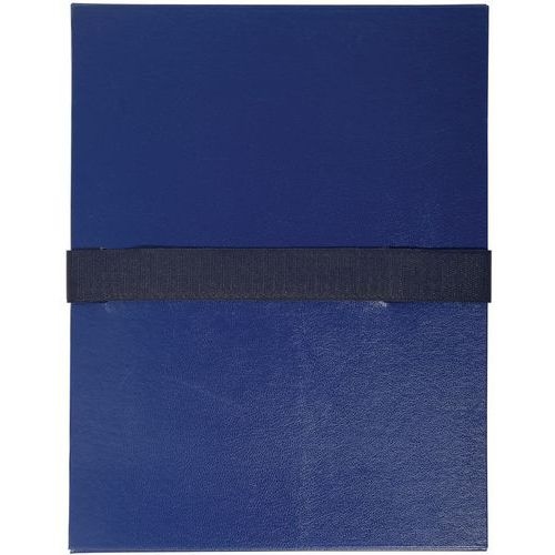 Lot de 10 chemises dos extensible Balacron et sangle scratch - marine - Image principale
