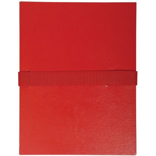 Lot de 10 chemises dos extensible Balacron et sangle scratch - rouge - Image principale