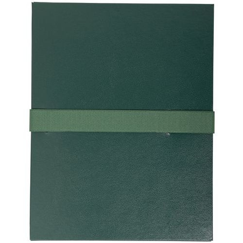Lot de 10 chemises dos extensible Balacron et sangle scratch vert foncé - Image principale
