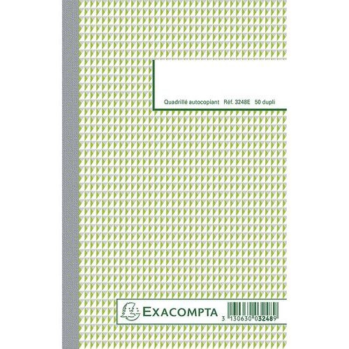 Lot de 10 Manifold quadrillé 5x5 21x13,5cm 50 feuillets dupli autocop. - Image principale