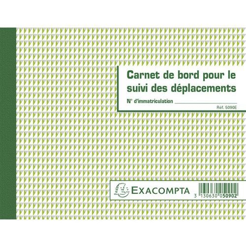 Lot de 5 Carnet de bord pour le suivi des déplacements - Image principale