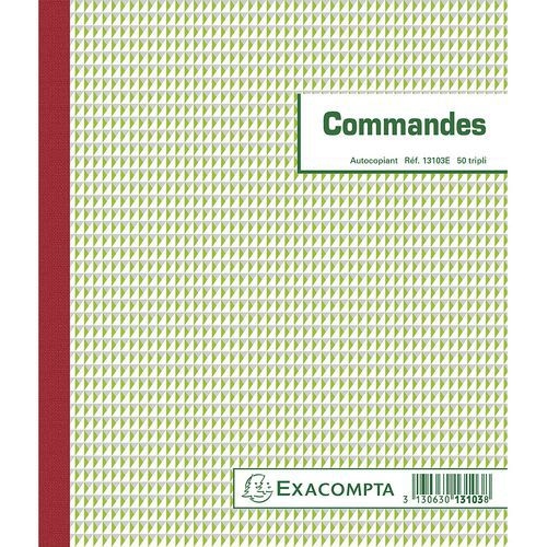 Lot de 5 Manifold commandes 21x18 cm 50 feuillets tripli autocopiants - Image principale