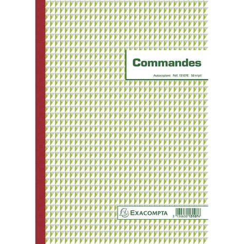 Lot de 5 Manifold commandes 29,7x21cm 50 feuillets tripli autocop. - Image principale