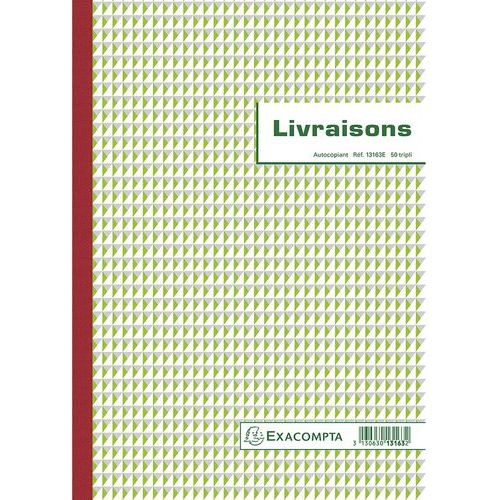 Lot de 5 Manifold Livraisons 29,7x21cm 50 feuillets tripli autocop. - Image principale