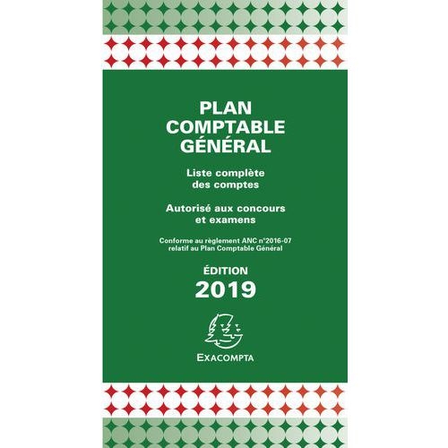 Lot de 10 Plan comptable général avec couverture plastique 17,5x9cm - Image principale