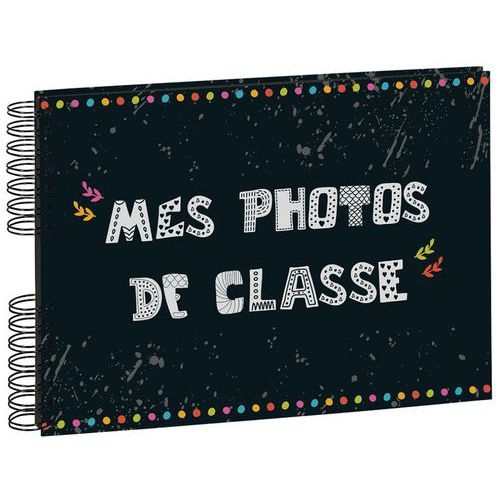 Album photos à spirales 50 pages noires pour photos de classe - Image principale