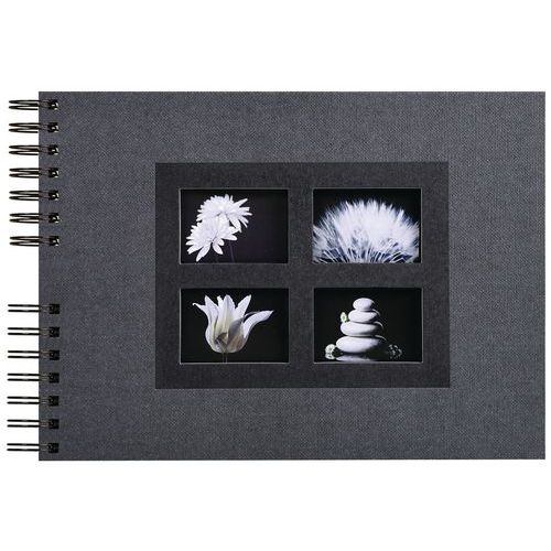 Album photos à spirales 50 pages noires passion 32x22cm noir - Image principale