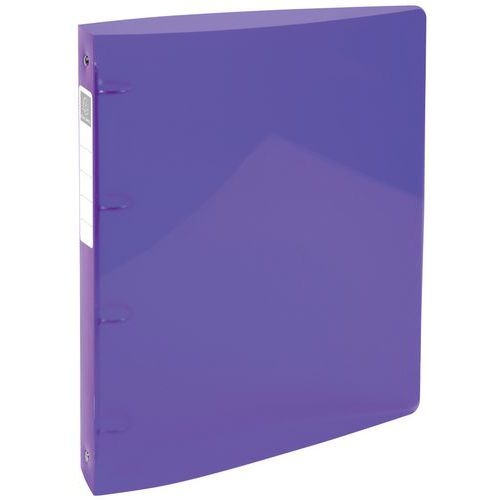 Lot de 10 Classeur 4 anneaux 30mm IDERAMA PP 7/10e - A4 maxi - Violet - Image principale