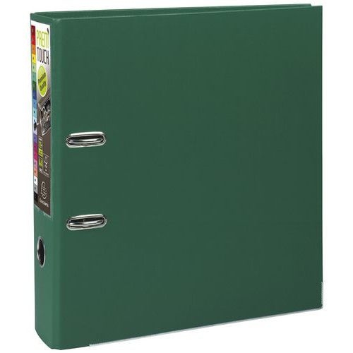 Lot de 10 Classeur à levier Prem'Touch - Dos 80mm - A4 maxi Vert foncé - Image principale
