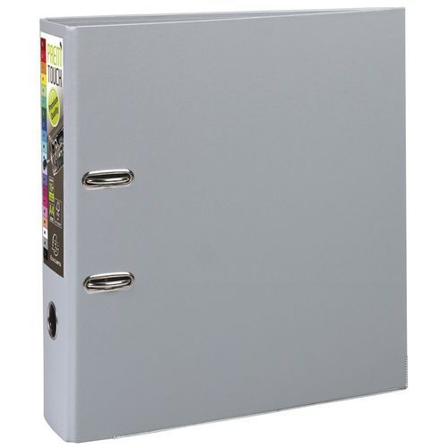 Lot de 10 Classeur à levier Prem'Touch - Dos 80mm - A4 maxi Gris foncé - Image principale
