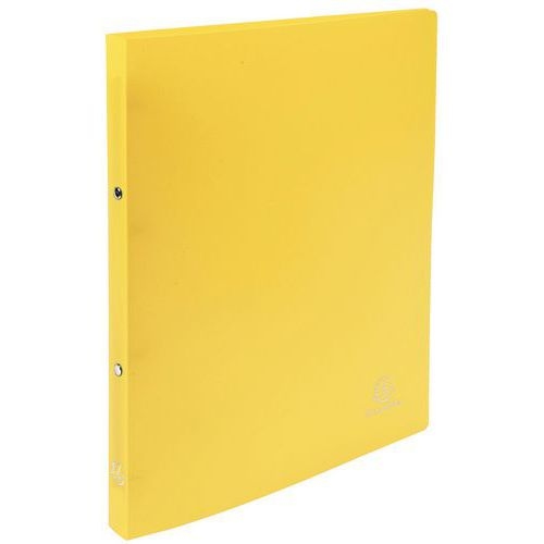 Lot de 25 Classeur 2 anneaux 15 mm polypropylène Opaque - A4 - Jaune - Image principale