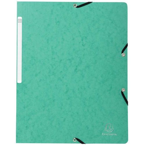 Lot de 50 chemises à élastique sans rabat carte lustrée 355gm² A4 noir - Image principale