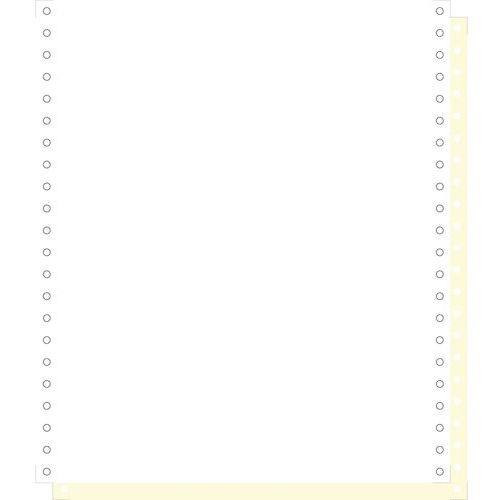 Feuilles listing autocop. blanc/jaune 240x11 2plis bande détachable - Image principale
