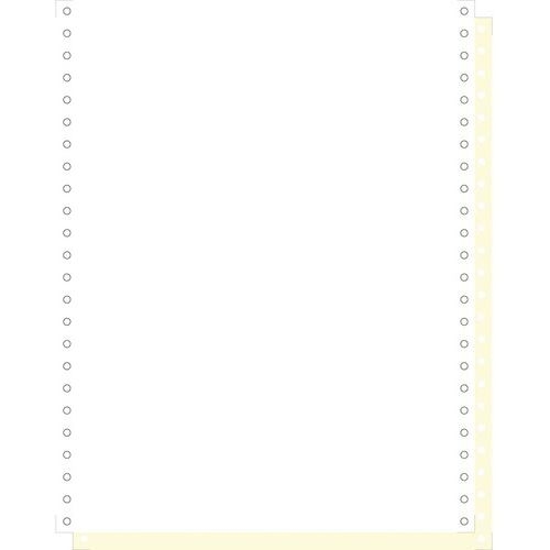 Feuilles listing autocop. blanc/jaune 240x12 2plis bande détachable - Image principale