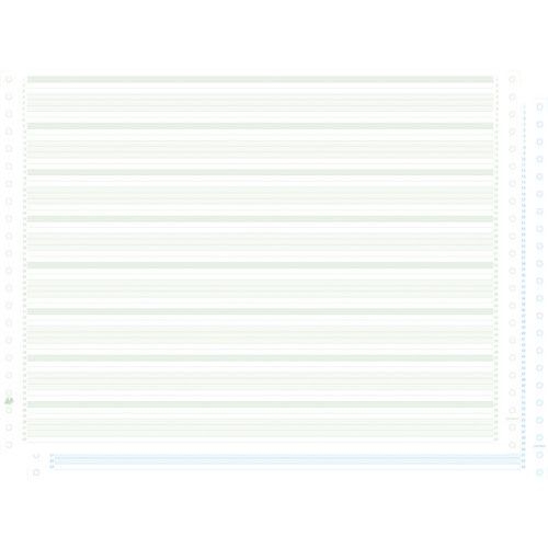 Feuilles listing autocop. zoné vert/bleu 380x11 2plis non détachable - Image principale