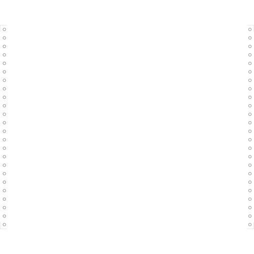 Feuilles listing blanc 380x12 1pli bandes détachables 70g - Image principale