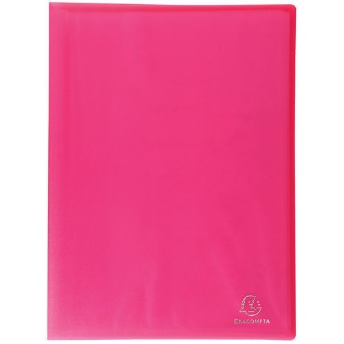 Lot de 12 Protège-doc. en PP semi rigide Chromaline 60 vues A4 rouge - Image principale