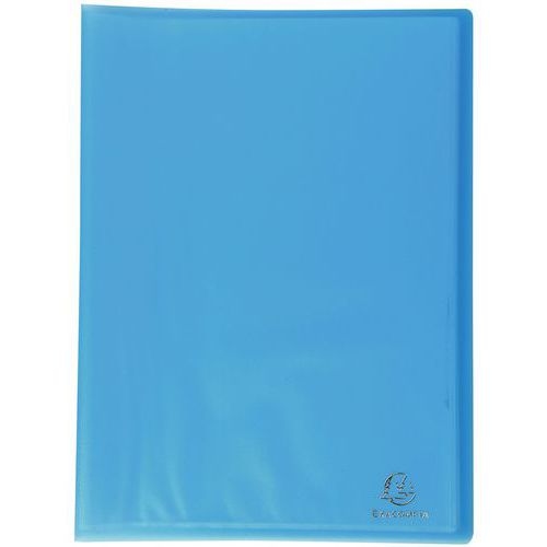 Lot de 12 Protège-doc. PP semi-rigide soudés 80 vues A4 turquoise - Image principale