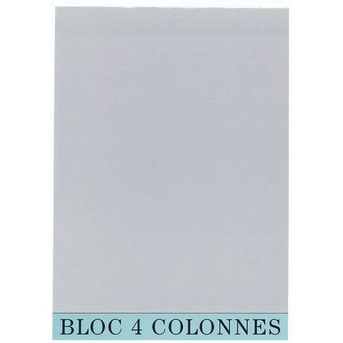 Lot de 5 Bloc de contrôle comptable - 4 colonnes - Image principale