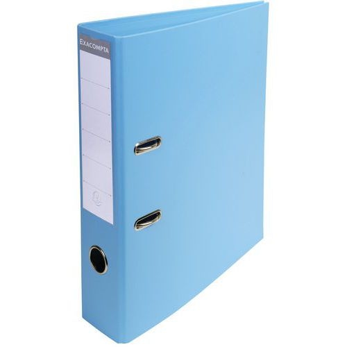 Lot de 50 Classeur à levier export PVC A4 dos de 70mm Bleu clair - Image principale