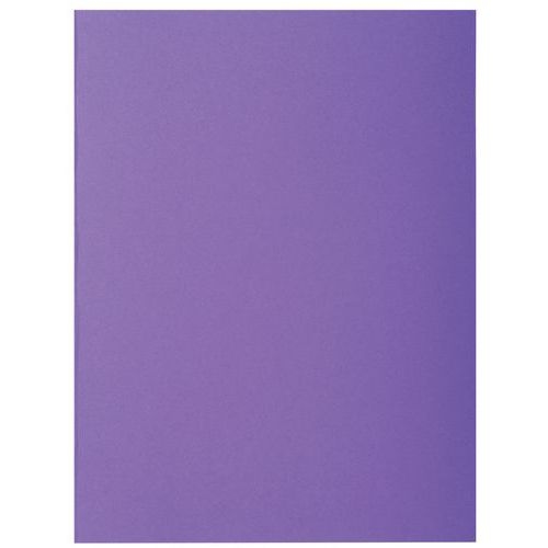 Lot de 5 paquets de 50 chemisess 2 rabats ROCK''S 210 - 24x32cm violine - Image principale