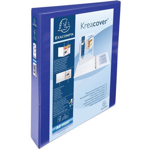 Classeur personnalisable rigide 2 poches KreaCover 2 anneaux - Image 2