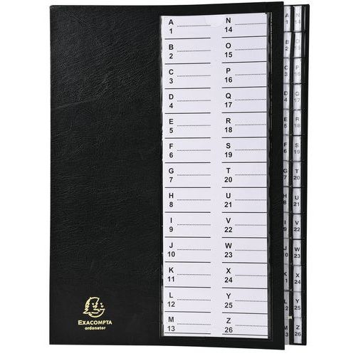 Trieur à onglets cavaliers 26 compartiments Alphanumériques - A4 - Image principale
