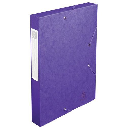 Lot de 10 Bte de class. Cartobox Dos 40mm cte lustrée A4 mauve - Image principale