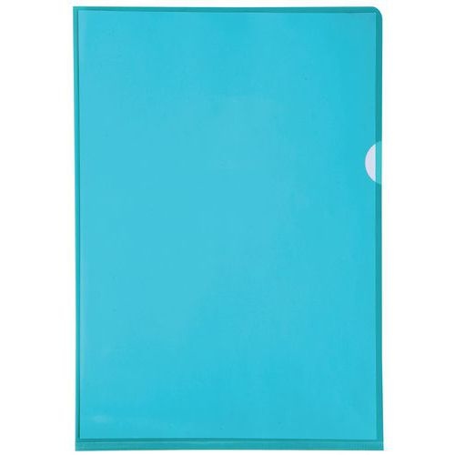 Etui carton de 100 poch. coin pvc lisse  hr 13/100e A4 vert - Image 2