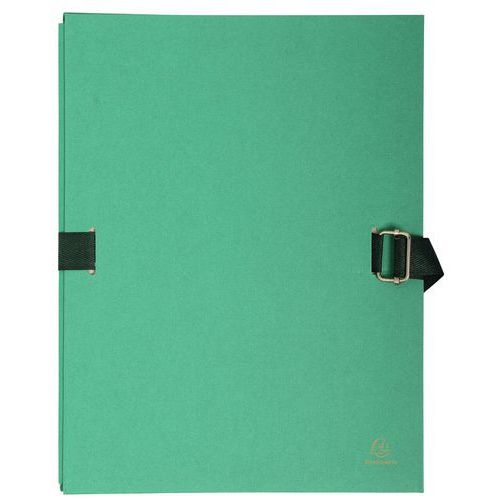 Lot de 10 chemises dos extensible avec rabat papier 24x32cm vert clair - Image principale