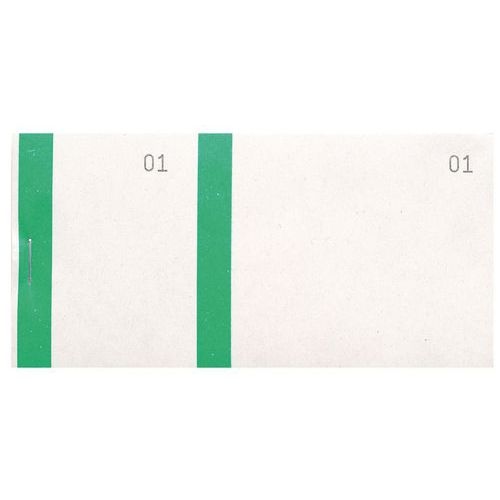 Lot de 50 Bloc vendeur col. verte 100 feuil. double num. 6 ,6x13,5cm - Image principale